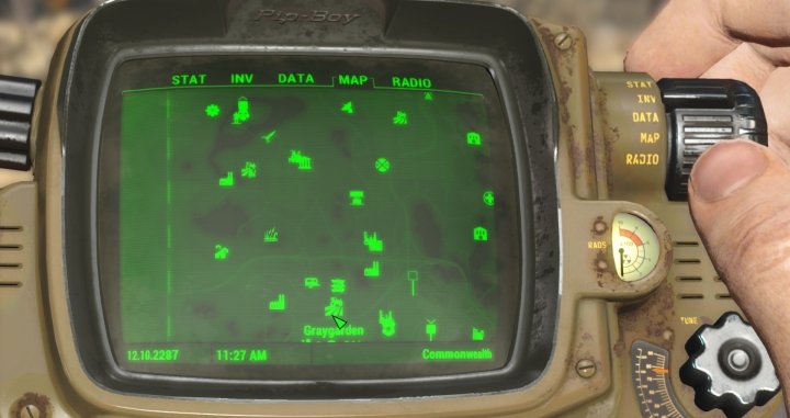 Tatos, Mutfruit, and Corn can be found here in Fallout 4's Graygarden.