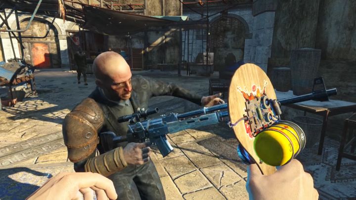 The paddle ball - a new gag weapon in Fallout 4 Nuka World
