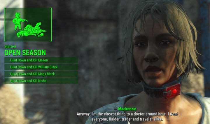 doing open season in Fallout 4 will mean killing off all the raiders