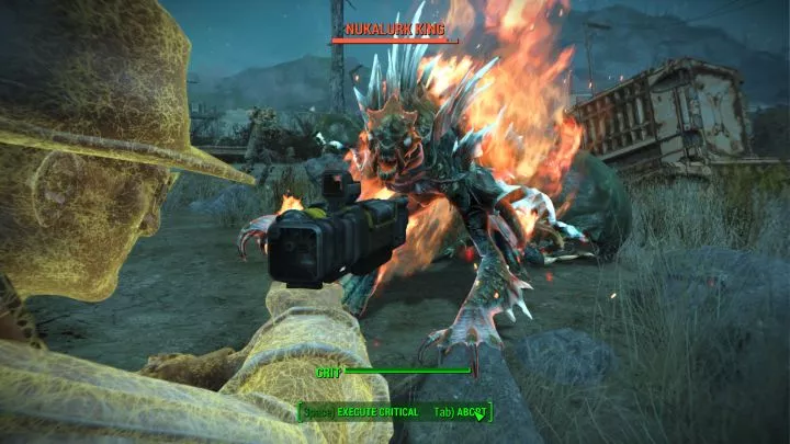 A Nukalurk King in Fallout 4 Nuka World