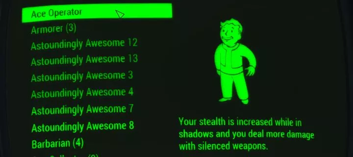 Reward perk for the operators in Fallout 4 Nuka World