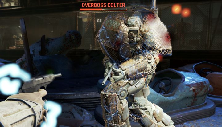 Overboss Colter's shield is up in Fallout 4 Nuka World