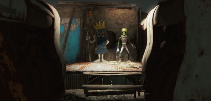 An Animatronic Alien in The Fallout 4 Nuka World DLC