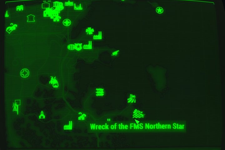 Location of the Wreck of the FMS Northern Star