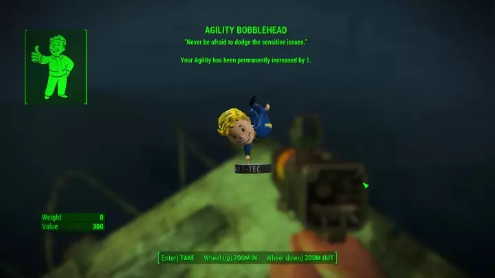 Fallout 4's Agility Bobblehead can be hard to spot. Here it is!