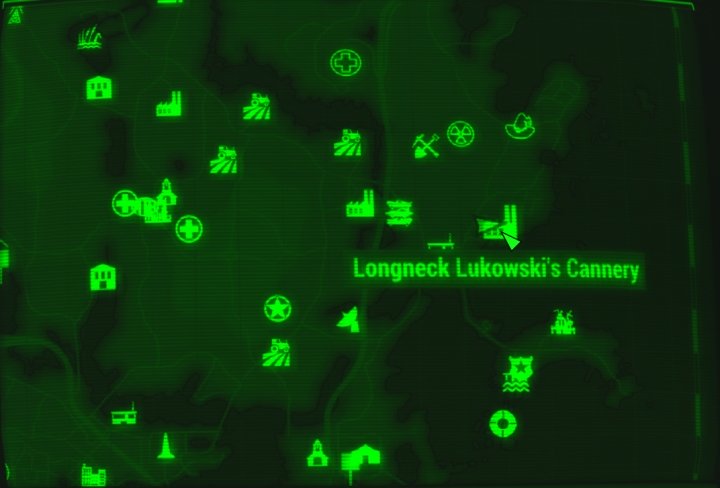 Find Longneck Lukowski's Cannery here in fallout 4