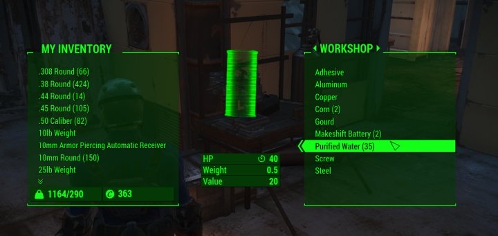 Fallout 4 Get Purified Water And Food For Farming