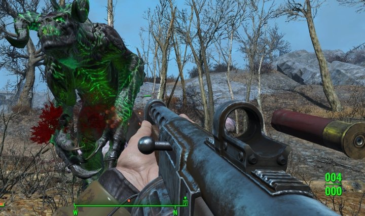 Deathclaws can't be staggered even with the Commando Perk. They're too big for that.