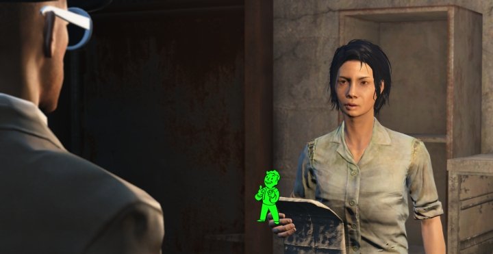 Passing a persuasion check in Fallout 4