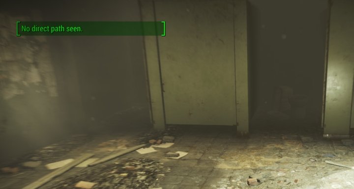 No direct path seen using VANS in Fallout 4
