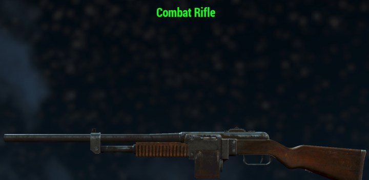 A normal combat rifle in Fallout 4